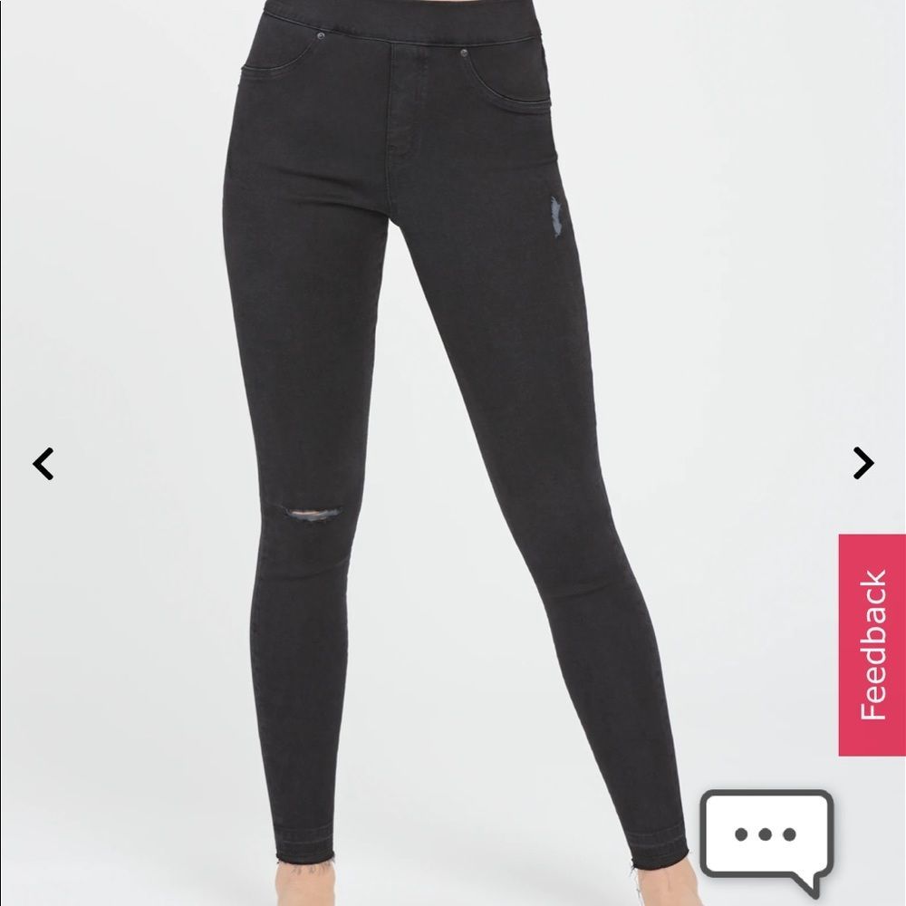 SPANX Petite Vintage Distressed Ankle Skinny